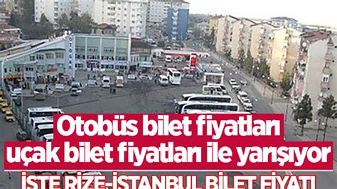 istanbul rize otobüs bilet fiyatları